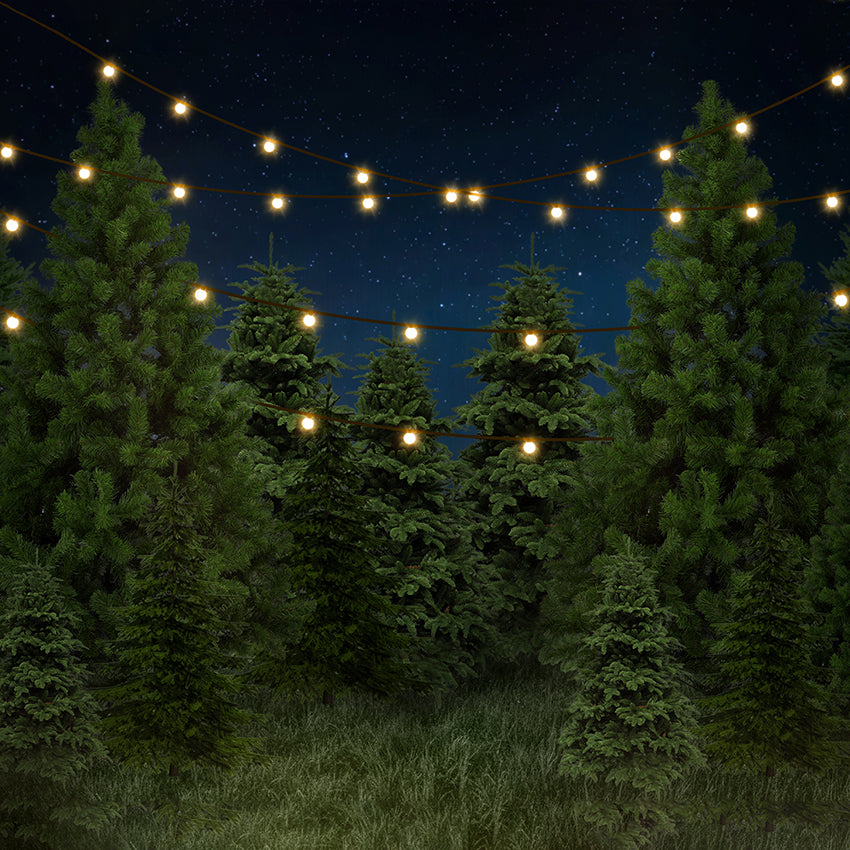 Christmas Tree Farm Eve Photo Backdrop