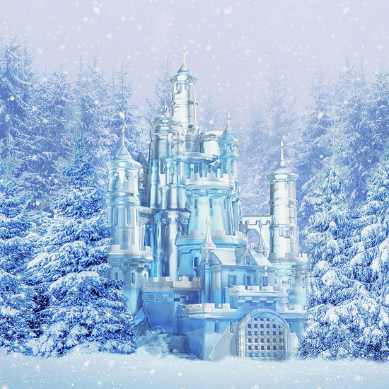 Wonderland Magic Ice Castle Winter Backdrop D852 – Dbackdrop