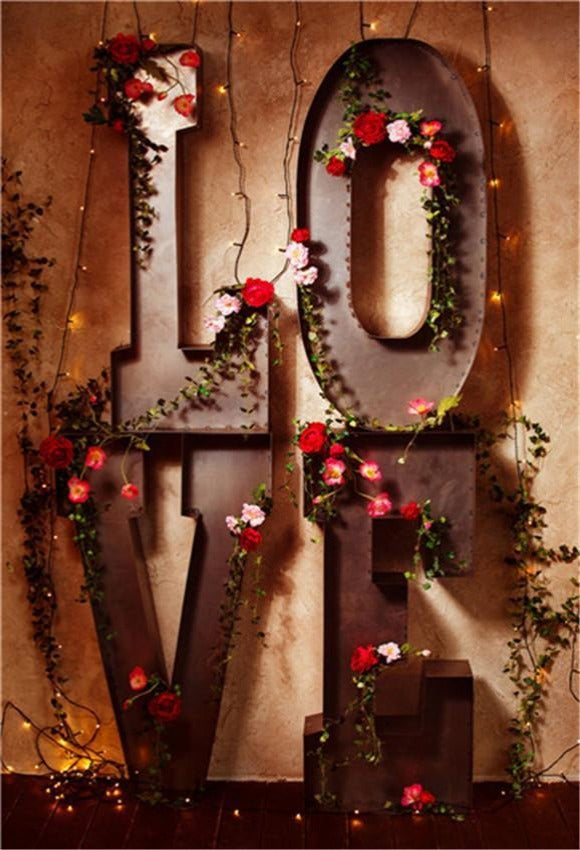 LOVE Valentine Photography Backdrop 