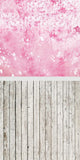 Pink Floral Bokeh Backdrop for Baby Photography F-004