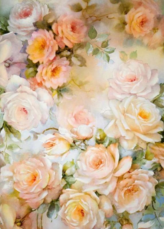 Floral Backdrop for Bridal Events Photography F-008