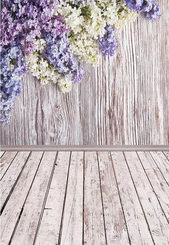 Two sided wooden orders NB bed with linen flowers photo prop - ready to ship