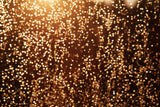 Black Gold Bokeh Lights Backdrop Backdrops for Photo Shoot F-2899