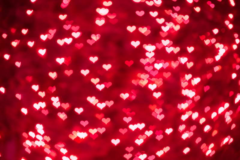 Valentine‘s Day Decoration Red Love Heart Photo Backdrops F-2935