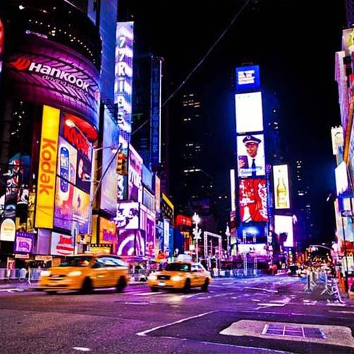 New York Night Times Square Photography Backdrop G-171