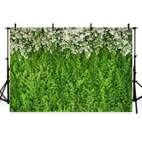 Patterned Backdrops Flowers Background Green Backdrop G-186