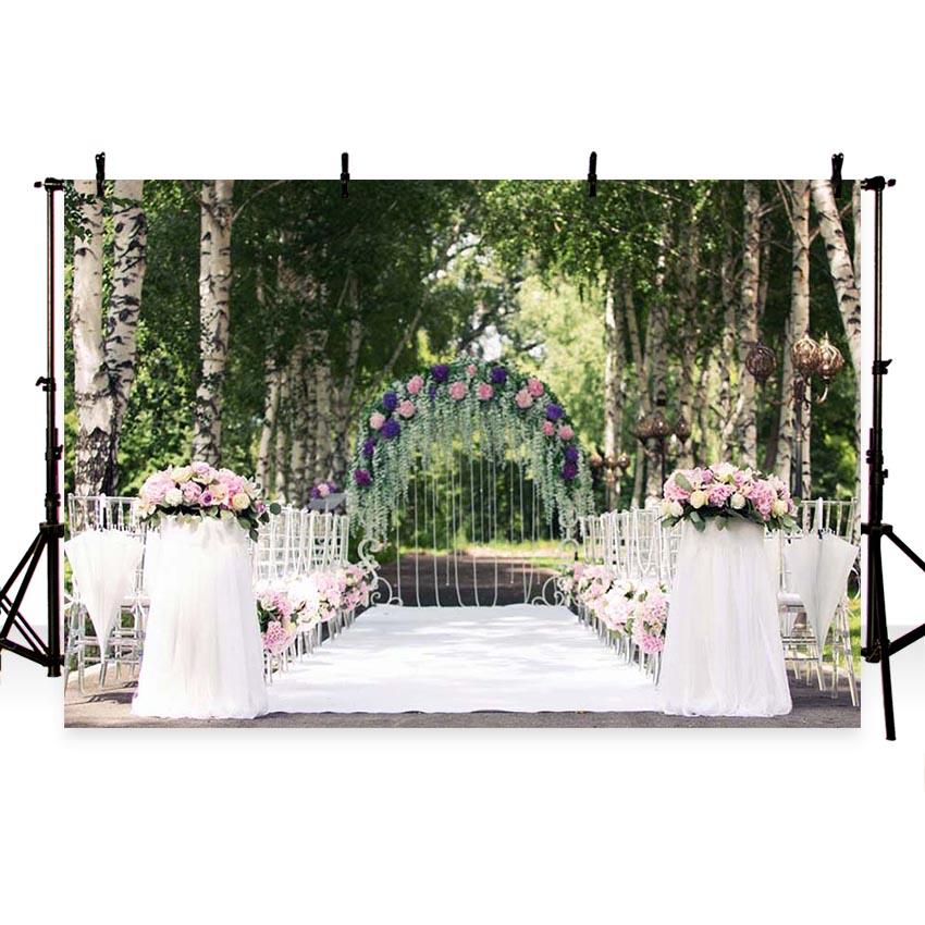 Wedding Backdrops Trees Backdrops Flowers Background G-207