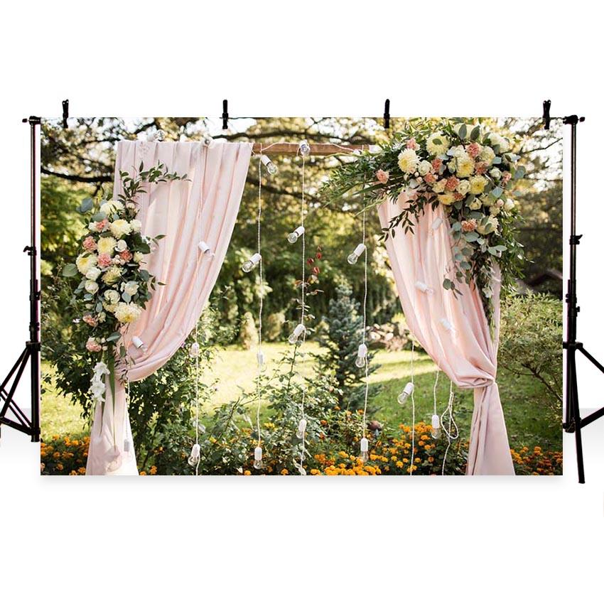 Ourdoor Wedding Ceremony Decorations Photo Backdrop