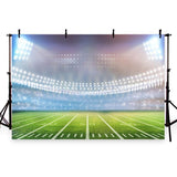 Football Field Backdrop Spotlights Sport Stadium Background for Pictures G-253