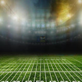 Green Lawn Football Field Gym Lights Blurry Backdrops G-301