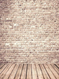 Vintage Brick Wall Wooden Floor Photography Backdrop GC-31 – Dbackdrop