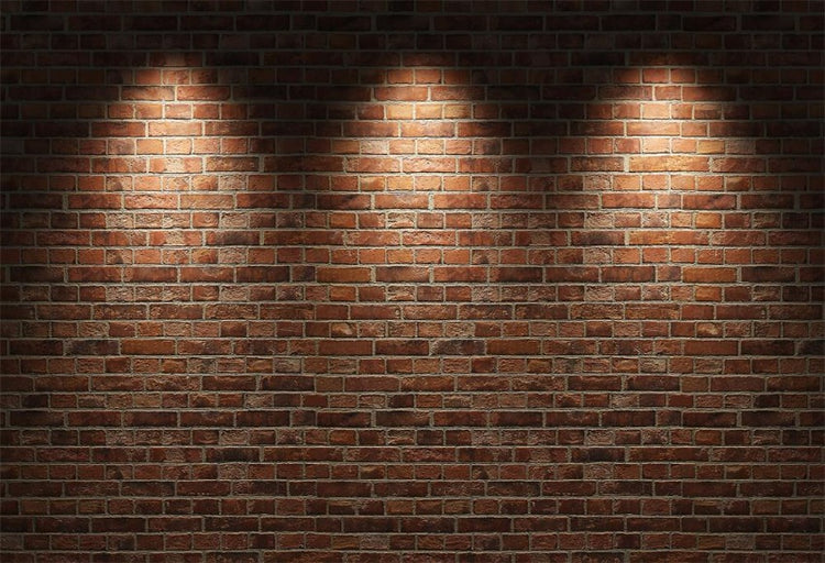 Red Vintage Brick Wall Lights Photography Backdrops GC-34 – Dbackdrop