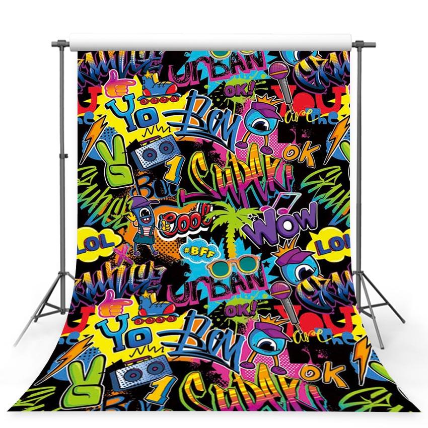 Scenic Backdrops Urban Scenes Backdrop Graffiti Backgrounds G-428