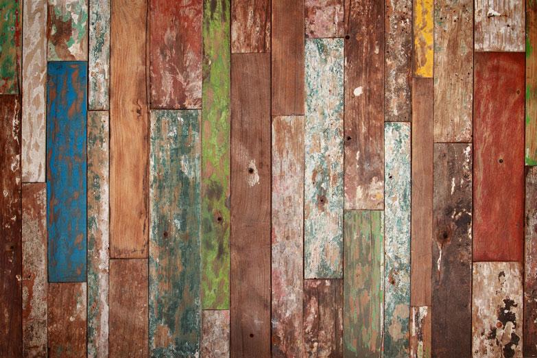 Colorful Splice Wood Backdrops for Pictures HJ03923