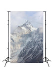 Winter Snow Mountain Photo Booth Backdrop  J02812