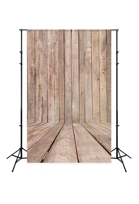 Retro Style Wood Backdrop for Baby Photography