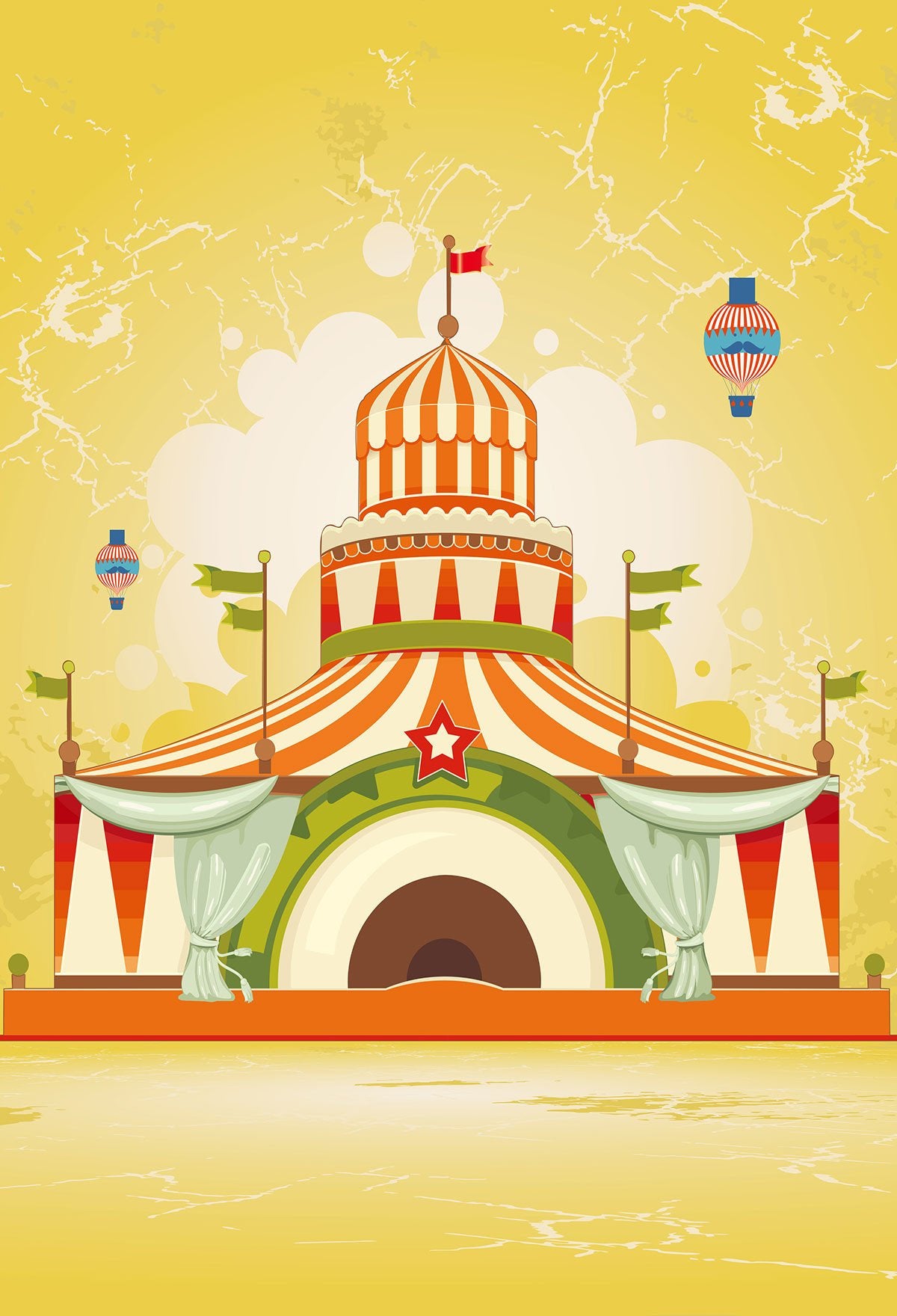 Baby Circus Cartoon Photography Background