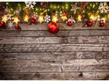 Christmas Decoration Wood  Photo Studio Party Backdrop