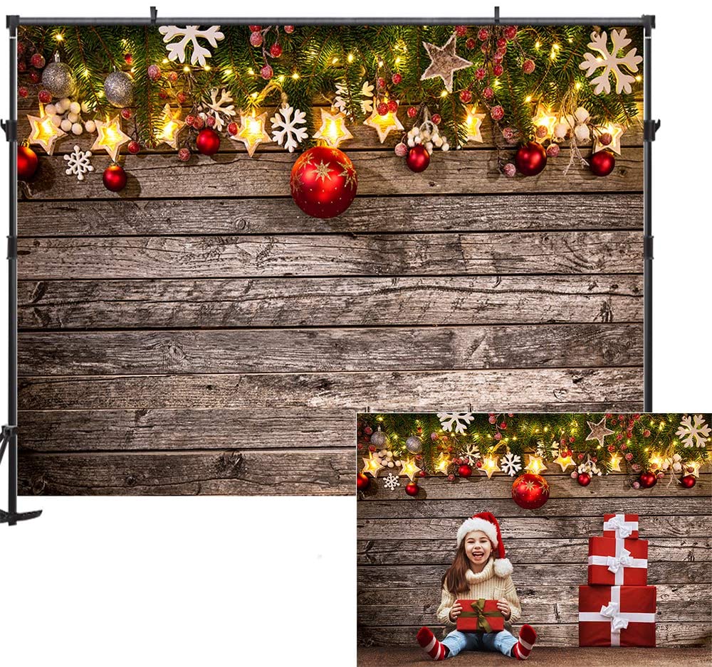 Christmas Decoration Wood  Photo Studio Party Backdrop KAT-182