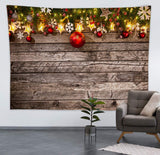 Christmas Decoration Wood  Photo Studio Party Backdrop KAT-182