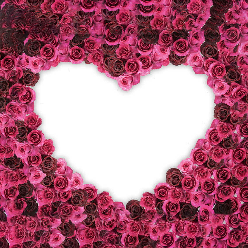 Heart Flower Wall Backdrops for Events Photography LM-H00117