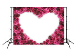 Heart Flower Wall Backdrops for Events Photography LM-H00117