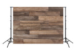 Grunge Dark Wood Wall Photo Backdrop LM-H00196