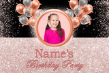 Rose Gold Shining Custom Birthday Party Backdrop