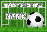 Soccer Stadium Custom Birthday Backdrop Banner