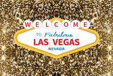 Golden Glitter Las Vegas Photography Backdrop 