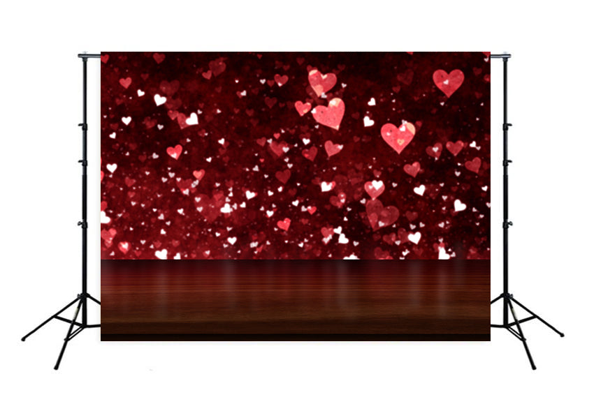 Valentine‘s Day Bokeh Hearts’ Backdrop for Photography M140