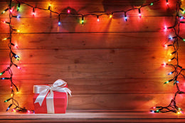 Colorful Lights Gifts Wood Texture Photography Backdrop MR-2219 – Dbackdrop