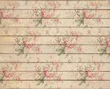 Retro Floral Backdrop Wood Backdrop for Photography NB-004