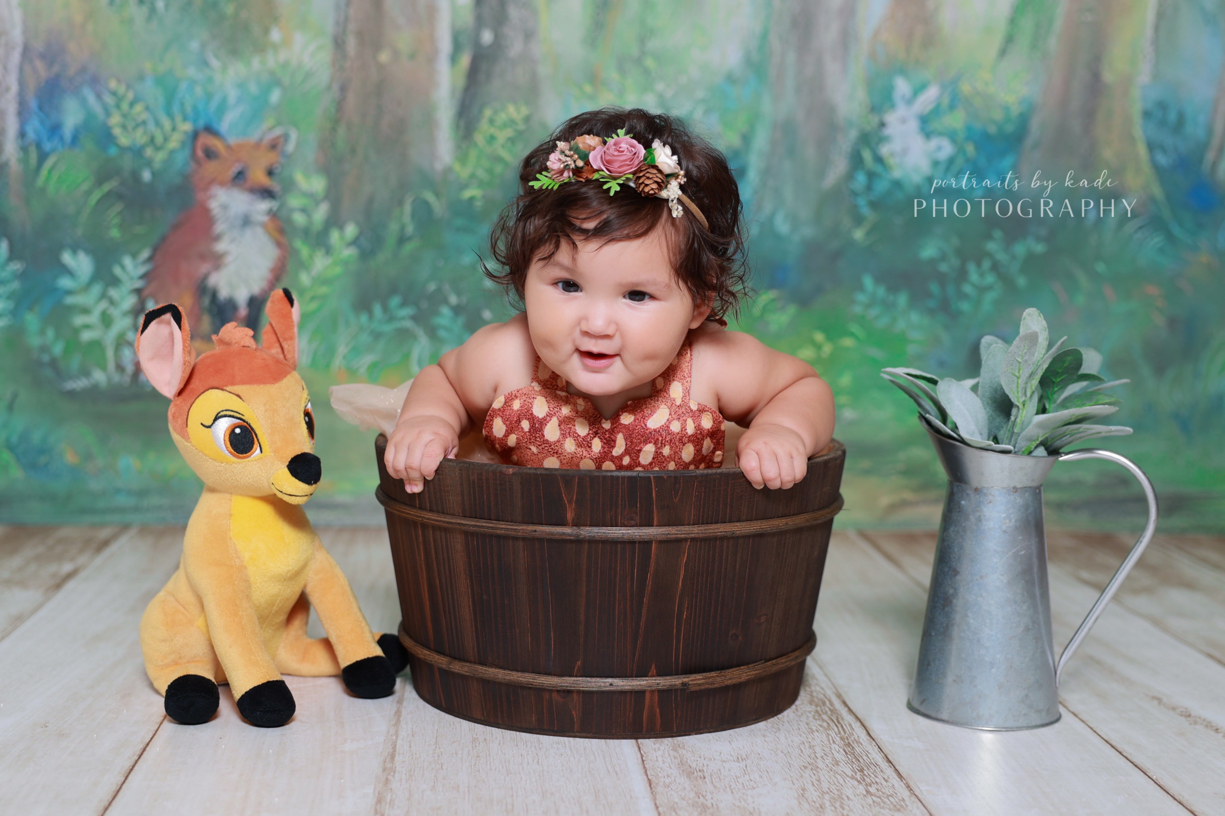 Jungle Forest Newborn Backdrop for Photography NB-200