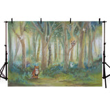 Jungle Forest Newborn Backdrop for Photography NB-200