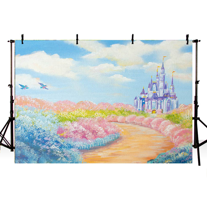 Cartoon Castle Beautiful Background for Decoration NB-353