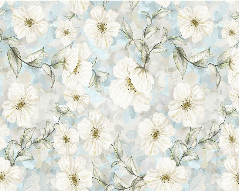 Beautiful White Flowers Background for Photography NB-418 