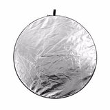 Light Reflector 2-in-1 Gold Sliver 43 Inch/110cm  Round Collapsible Multi Disc with Carrying Case for Studio