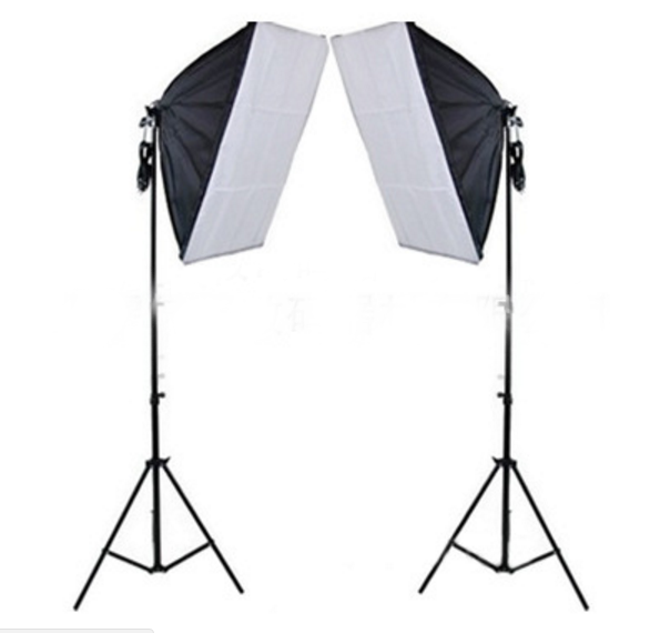 Studio Photograph Light 2pcs Softbox Lighting Kit With 185W Bulbs BP1691