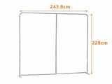 Square Tension Backdrop Stand Aluminum Frame 8x7.5ft