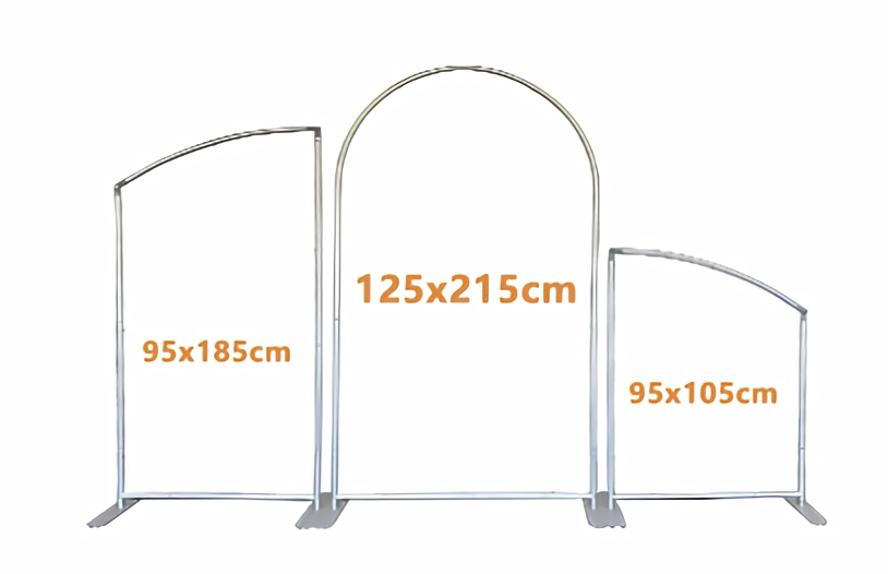 Arched Backdrop Stand Set Metal Frame Set for Decoration