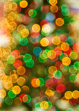 Red Yellow Green Bokeh Backdrop for Photography S-1149