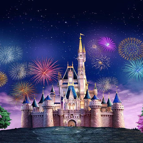 Fantasy Castle Fireworks Photography Backdrop S-2720 – Dbackdrop