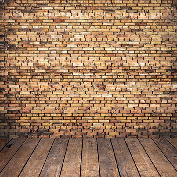 Old Brown Brick Wall Backdrops Photography Backgrounds  S-2969