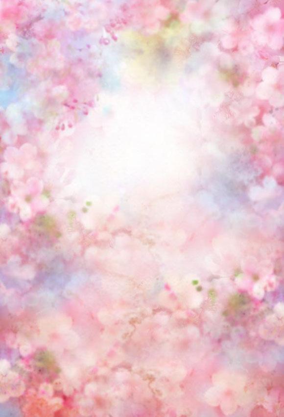 Bokeh Blurred Backdrops Patterned Backgrounds Flower Backdrops S-2976