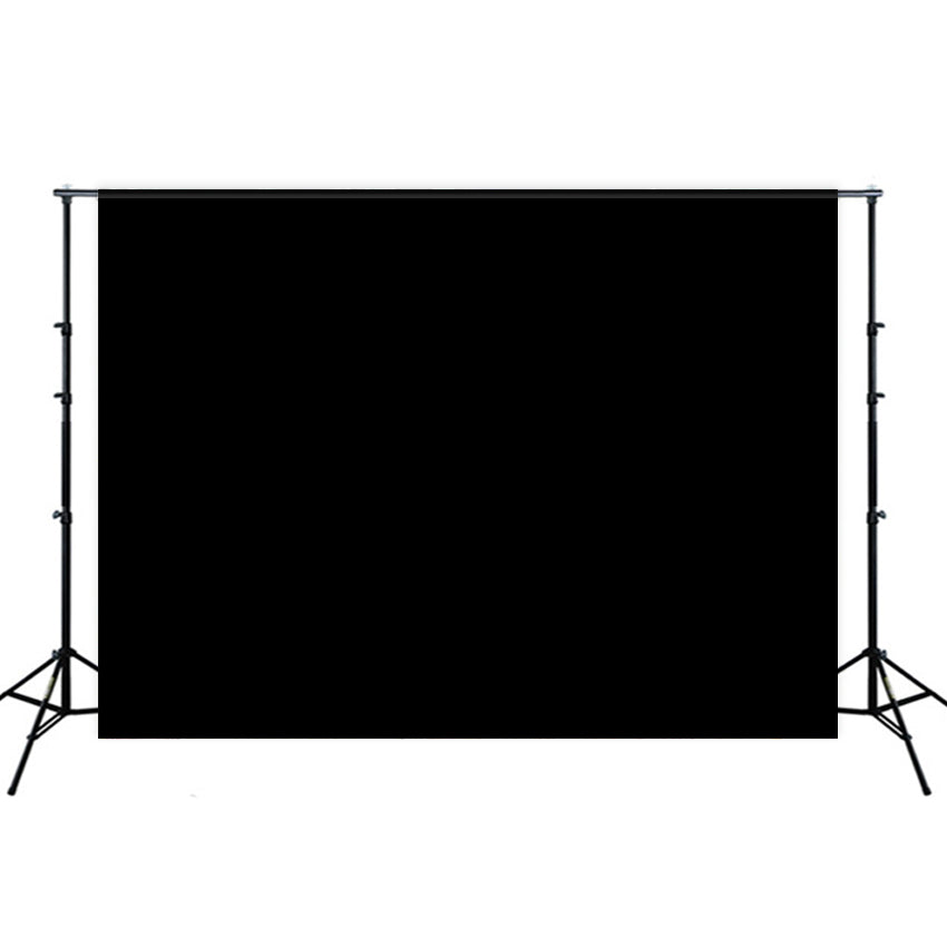 Pure Black Solid Photography Studio Backdrop