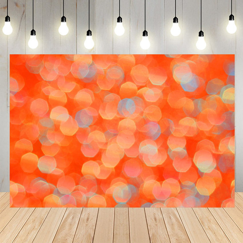 Orange Blurry Bokeh Photography Backdrop SH-1009