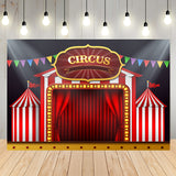 Circus Red Tent Carnival Photography Backdrop SH-1011