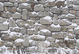 Stone Floor Covered Snow Winter Backdrop