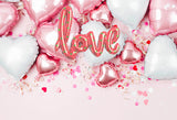 Sweet LOVE Balloons Backdrop for Valentine Wedding